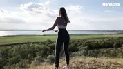 тренировка на природе в лосинах