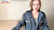 примерила форму МЧС и предложила минет