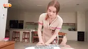 на боссе показывает навыки в массаже