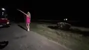 блондинка словила таксиста на ретро тачке