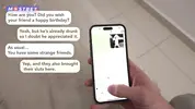 на вечеринке переписывается с женой