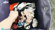 взял белье мачехи и стал дрочить