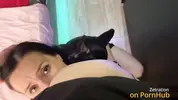 продолжает лизать жопу в позе стоя