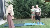 частный урок йоги с инструкторшей
