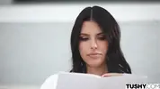 девушка мечтает про анал, читая книгу инструкцию