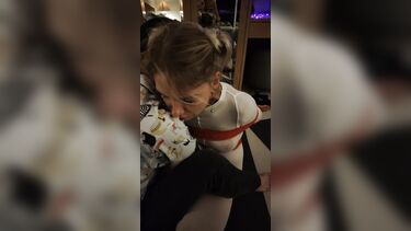 Нутела пробует шибари в первый раз - 2 часть