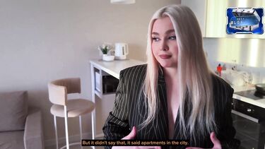 Blondessa: Риелтор теряет клиента и предлагает ему тариф с доступом к своей пизде