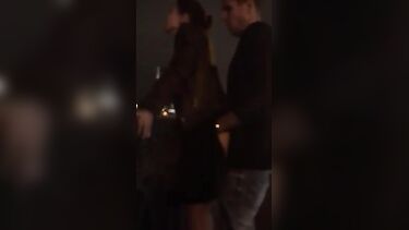 Сашу Травку и Настю Рыбку трахают на набережной в Москве